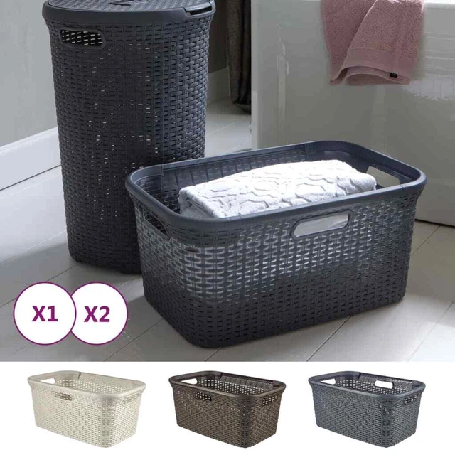 Set cesto per biancheria Curver baule per biancheria raccoglitore biancheria box per biancheria più selezione vidaXL