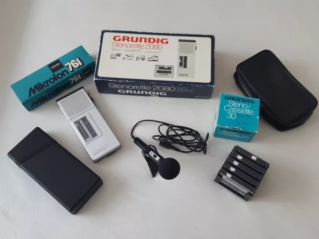 Grundig Stenorette 2080 Mikro und Steno Cassette