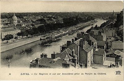 CPA laval-mayenne et vue sur avesniéres taken dungeon of cháteau (186804)