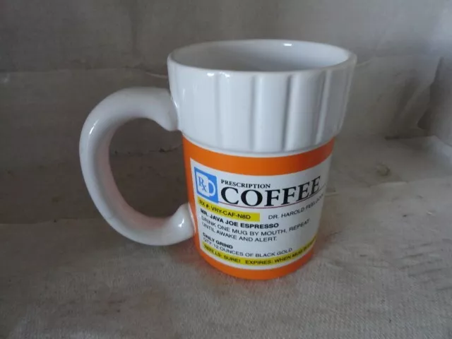 Prescription Mug Pill Bottle Coffee Cup Pharmacy 12 Oz. - Toys RX Big Mouth