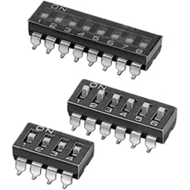 Omron A6S-4101-H DIP-Schalter Polzahl (num) 4 SMD 1 St. Bag