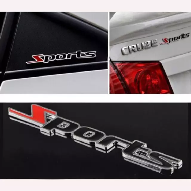 SPORT Metal Chrome Car Auto Truck Badge Emblem Sticker Decal Holden Cruze Toyota