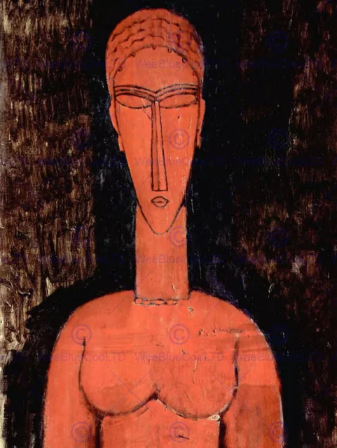 Amedeo Modigliani Red Breasts Old Master Art Painting Print Poster 197Omb