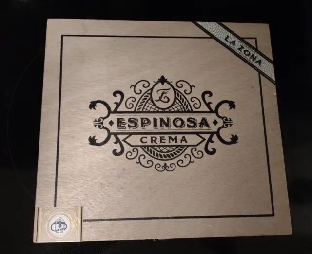 Espinosa | Crema Churchill Wood Cigar Box Empty - 8.5" x 8" x 1.75"