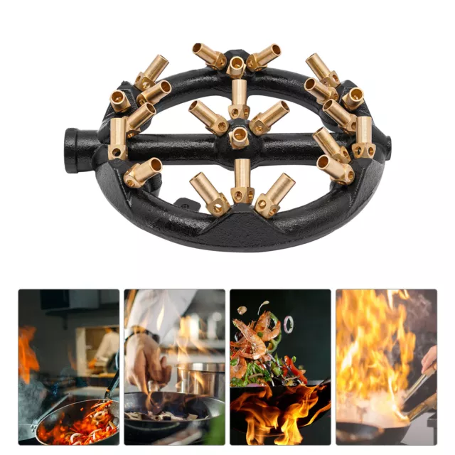 23 Tips Natural Gas Jet Burner For Chinese Wok Range Cast Iron Body Round USA