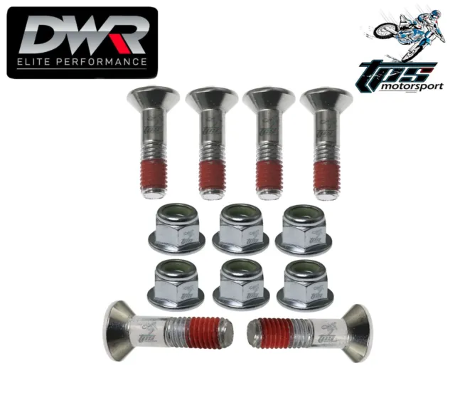 Dwr 6X M8 Sprocket Bolt & Nut Kit Set: Honda Crf 110 125 150 230 250 450 R F