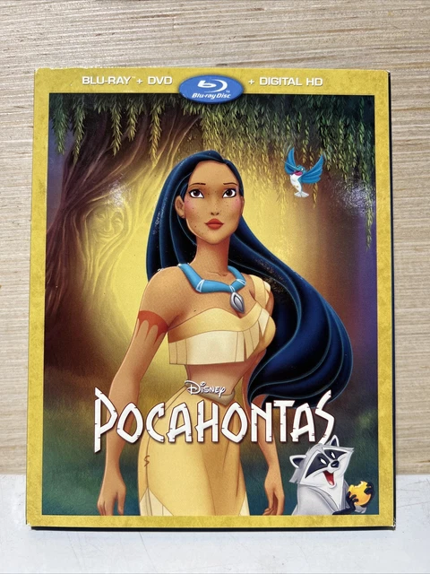 Pocahontas (Blu-ray + DVD, 2016, 2-Disc Set w Slipcover) Walt Disney