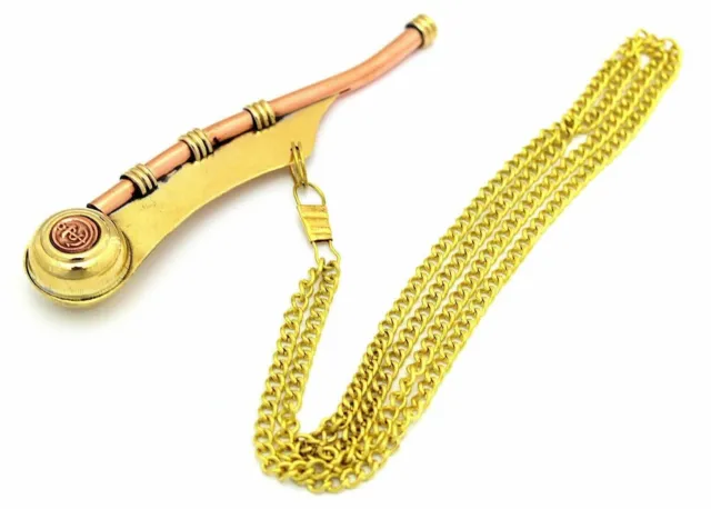 Boatswain Navy Ship Bosun's Whistle w Chain Nautical CHRISTMAS GIFT gift item
