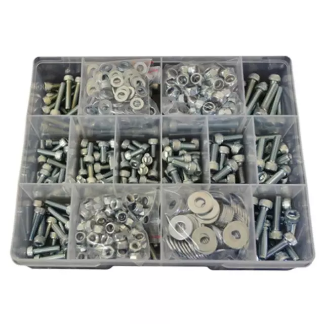 Socket Cap Screw Assortment Kit M5 M6 Zinc Plated Allen Bolt Nut Washer #7