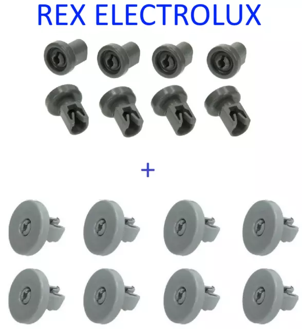 Ruote per Cestello Lavastoviglie REX Ricambi Rotelle Inferiore Superiore Posate