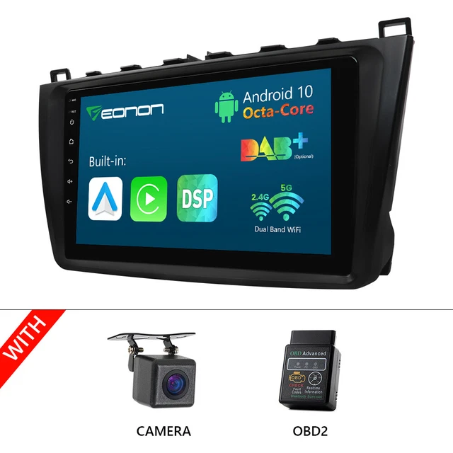 OBD+CAM+For Mazda 6 09-12 9" Android 10 8Core Car Play GPS Stereo Radio GPS Navi