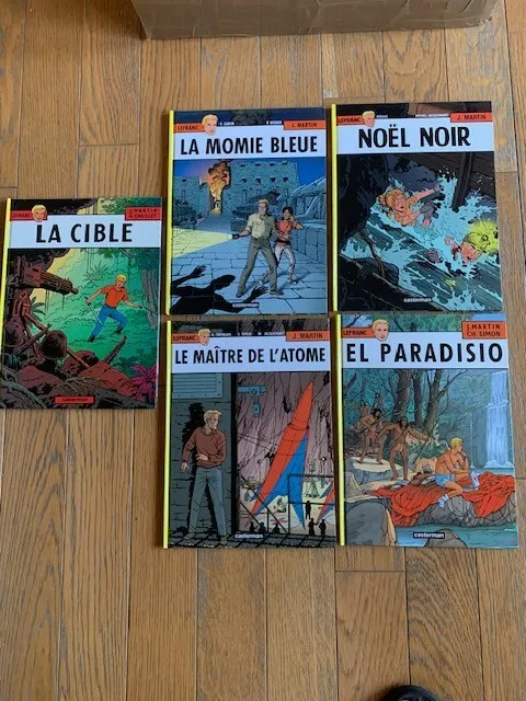 bd Lefranc lot de 5 albums en très bon état