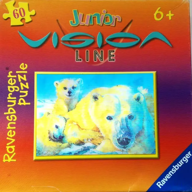 Ravensburger Jigsaw Puzzle Polar Bears 60 Piece Junior Vision Line