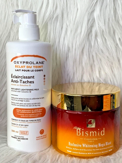 Lait Et Gel Douche Oxyprolane à La Carotte Exfoliant éclaircissant - 1000ml+500ml Neuf