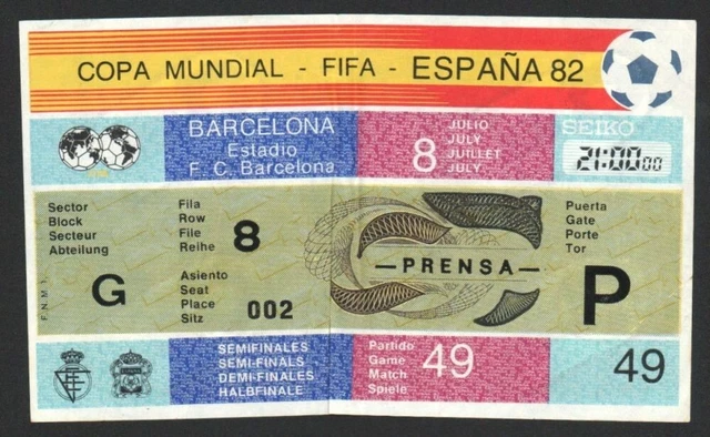 ESPAGNE 5 Pesetas Juan Carlos coupe du Monde de Football 1982 (80 dans l'étoile) 1980 fwo_113228