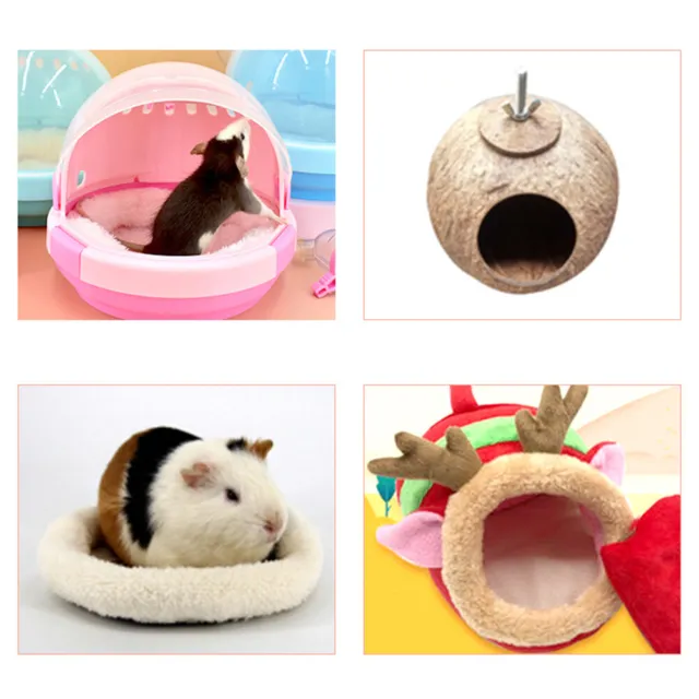 Weiches Haustierbett für Kleintiere, Winter-Käfig, Matte für Hamster, Schlafbett