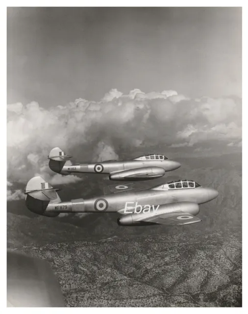 METEOR T.7's CYPRUS 1955 ORIGINAL 'THE AEROPLANE' PHOTO RARE