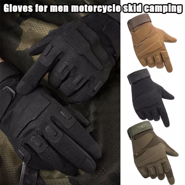 Mens Military Combat Tactical Gloves Hard Knuckle Army Security Work Hunting