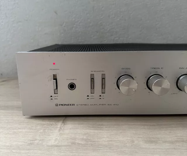 Ampli Pioneer SA-410 Stereo Integrated Amplifier (1980-81) 2