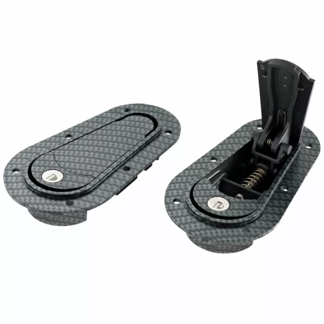 AeroCatch Carbon Below Panel Locking Quick Release Bonnet/Boot Pin Catches