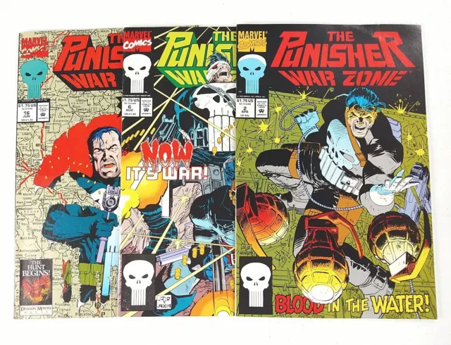 The Punisher War Zone #2 6 16 Lot (1992 Marvel Comics) Combined Shipping