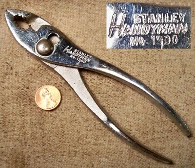 Stanley Handyman No 1500 6 Inch Pliers Good Shape Working Collectible Tool READ