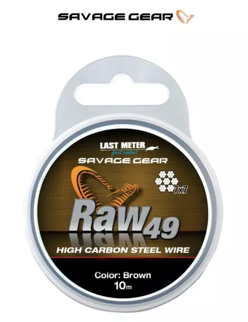 Savage Gear Raw 49 Strand Wire*3 Weights*Pike Predator Lure Trace Making Soft