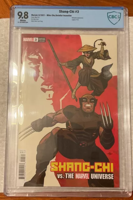 Shang-Chi #3, Marvel 2021, 1:50 Cho, CBCS 9.8, Compare to CGC, Wolverine