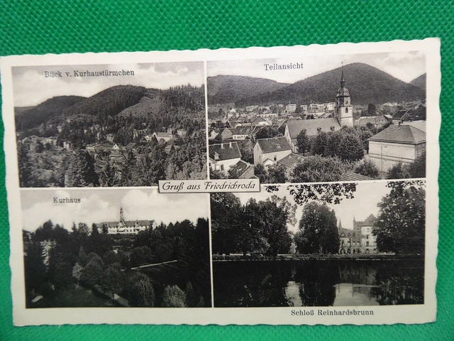 AK Friedrichroda, Panorama, Kurhaus, Schloß Reinhardsbrunn gel. 1936 (Nr. 1242)