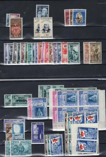 Italy Amg Vg Ftt Trieste Great Stock Enormous Catalogue Value All Perfect Mnh 8
