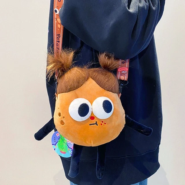 Ugly and Cute  Shoulder Crossbody Bag Sausage Mouth Plush Handbag  Women