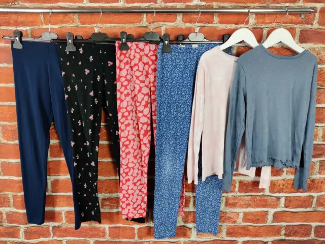 GIRLS BUNDLE AGE 9-10 YEARS GAP M&S ZARA etc LEGGINGS TOP T-SHIRT CASUAL 140CM