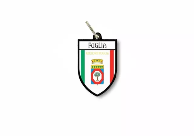 Porte cles clefs cle drapeau collection ville blason italie puglia