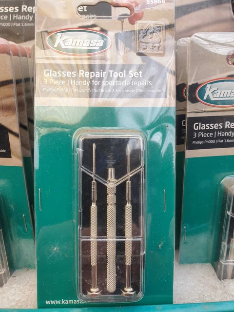 Juego de herramientas de reparación de gafas Kamasa