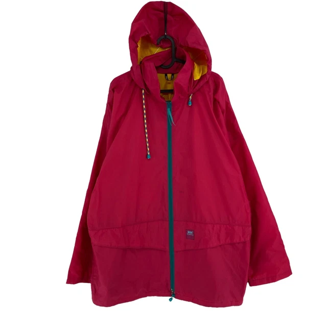 Helly Hansen Tech Vintage Rosa Scuro Giacca Parka con Cappuccio Taglia L