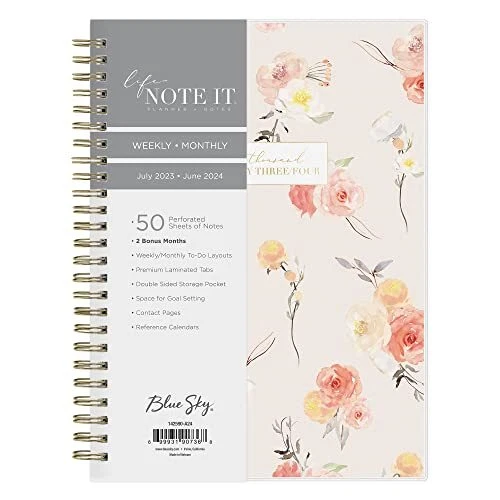 BLUE SKY LIFE Note It 20232024 Academic Year Weekly and Monthly