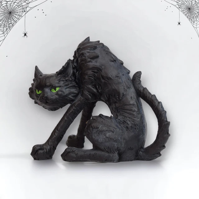 TK MAXX CAT Halloween Witches Scary Black Cat Ornament Spooky £19.99