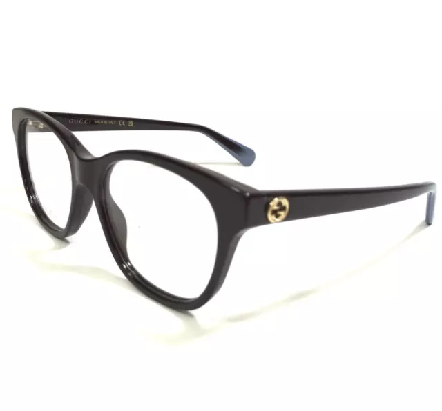 Gucci Eyeglasses Frames GG0923O 004 Dark Burgundy Red Blue Fade Gold 51-17-140