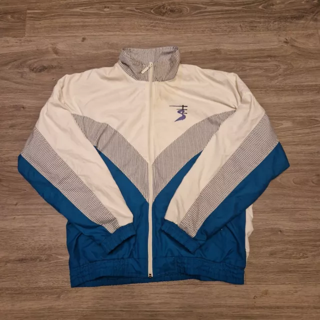 Giacca da pista vintage Adidas Stefan Edberg piccola anni '80 rara da tennis da uomo firmata