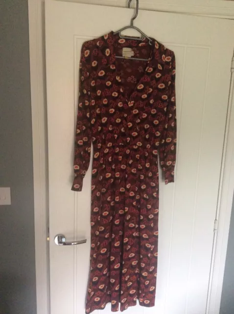 People Tree x V&A Ladies Organic Cotton Dress Size 8