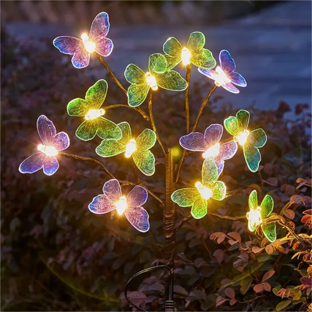 Lampe solaire LED Firefly Lights Garden Waterproof Landscape Pathway Stake Light