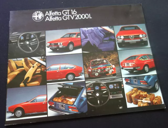 ALFA ROMEO ALFETTA GT + GTV....24-Seiten-Prospekt...TOLL + TOP...1979