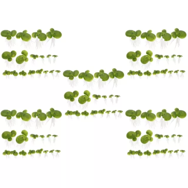 180 Pcs Aquarium Duckweed Mini Artificial Plants Aquarium Simulation Plant Fish