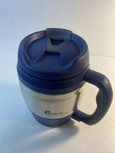 Bubba Classic Insulated Travel Mug Thermos Cup  52 oz, Blue, with black letters