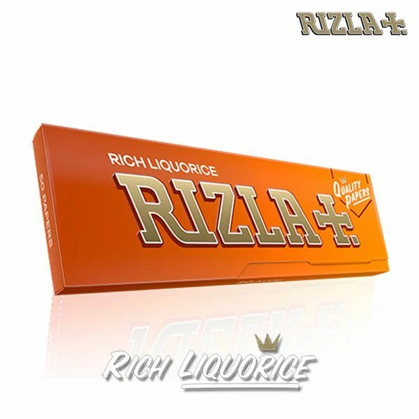 RIZLA LIQUORICE WITH Filters for Rolled Cigarettes Short Papers 100