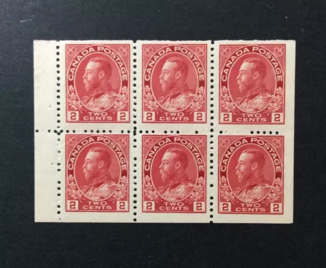 BroadviewStamps Canada #106a MNH F-VF.  Full booklet pane.