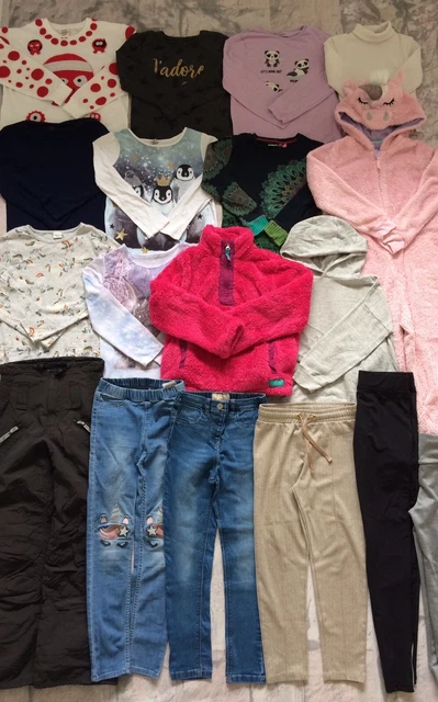 Girls Clothes Bundle 7-8 Years Dress Top Jeans All In One Next RI M&S Etc