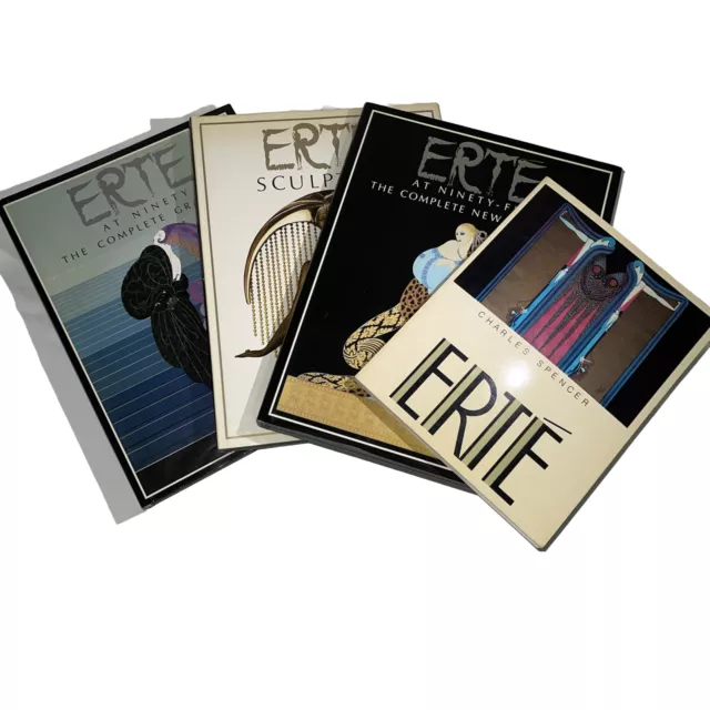 SET OF 4: Collectible Edition Erte Art Books