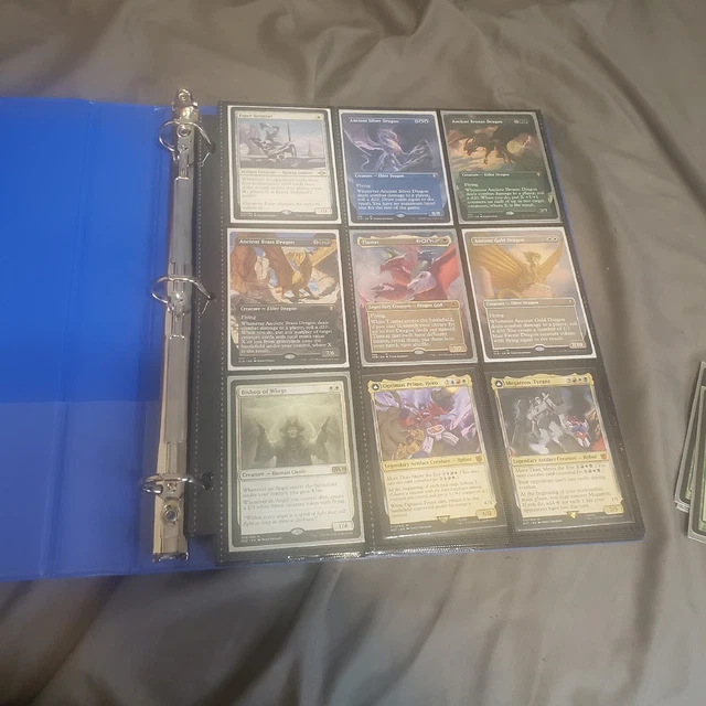 Wizards of the Coast Magic The Gathering Cards Binder, Bulk,And 2 Oversized Card