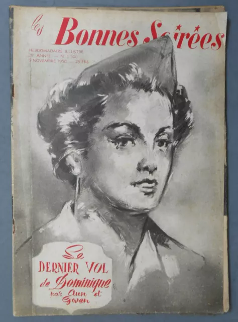 ►Bonnes Soirees N°1500 - Novembre 1950 - Cover  Eleanor Parker